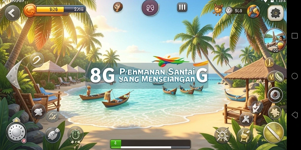 Tampilan gameplay 8G8G dengan berbagai mini-game seru.