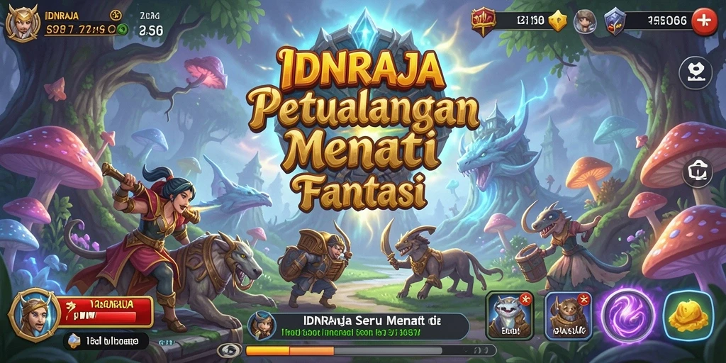 Screenshot gameplay IDNRAJA menampilkan petualangan yang seru dan mendebarkan.