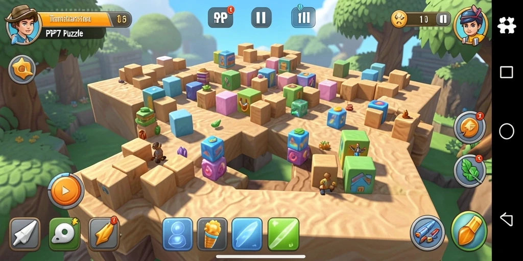 Screenshot PP7 menampilkan gameplay menarik dari permainan Puzzle.