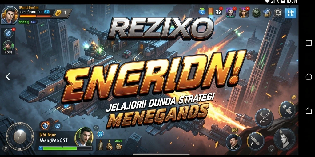 Tampilan menarik dari gameplay strategi di REZIXO.