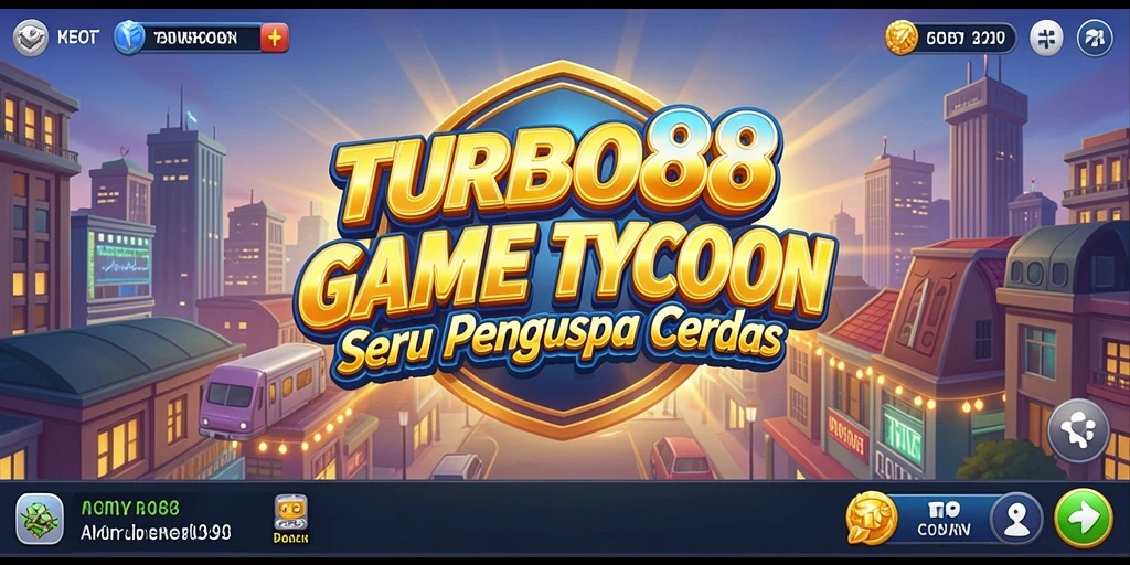 Screenshot gameplay <strong>TURBO88</strong> menunjukkan keseruan membangun bisnis yang sukses.