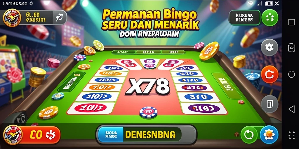 Tampilan gameplay Bingo yang interaktif dan mengasyikkan.